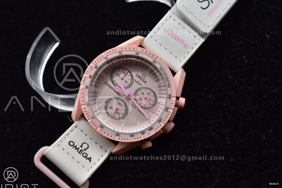 Mission on Venus Moonwatch x Omega Quartz Nylon Swatch to Bioceramic Strap 1204